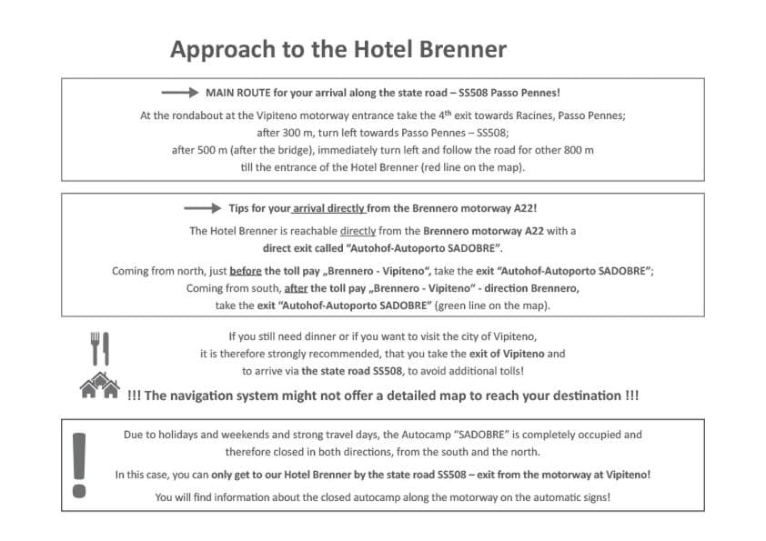 Hotel Brenner - Stop & Go