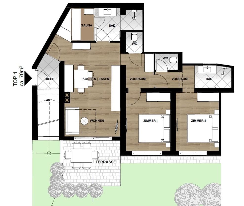 Appartement Alpenrot