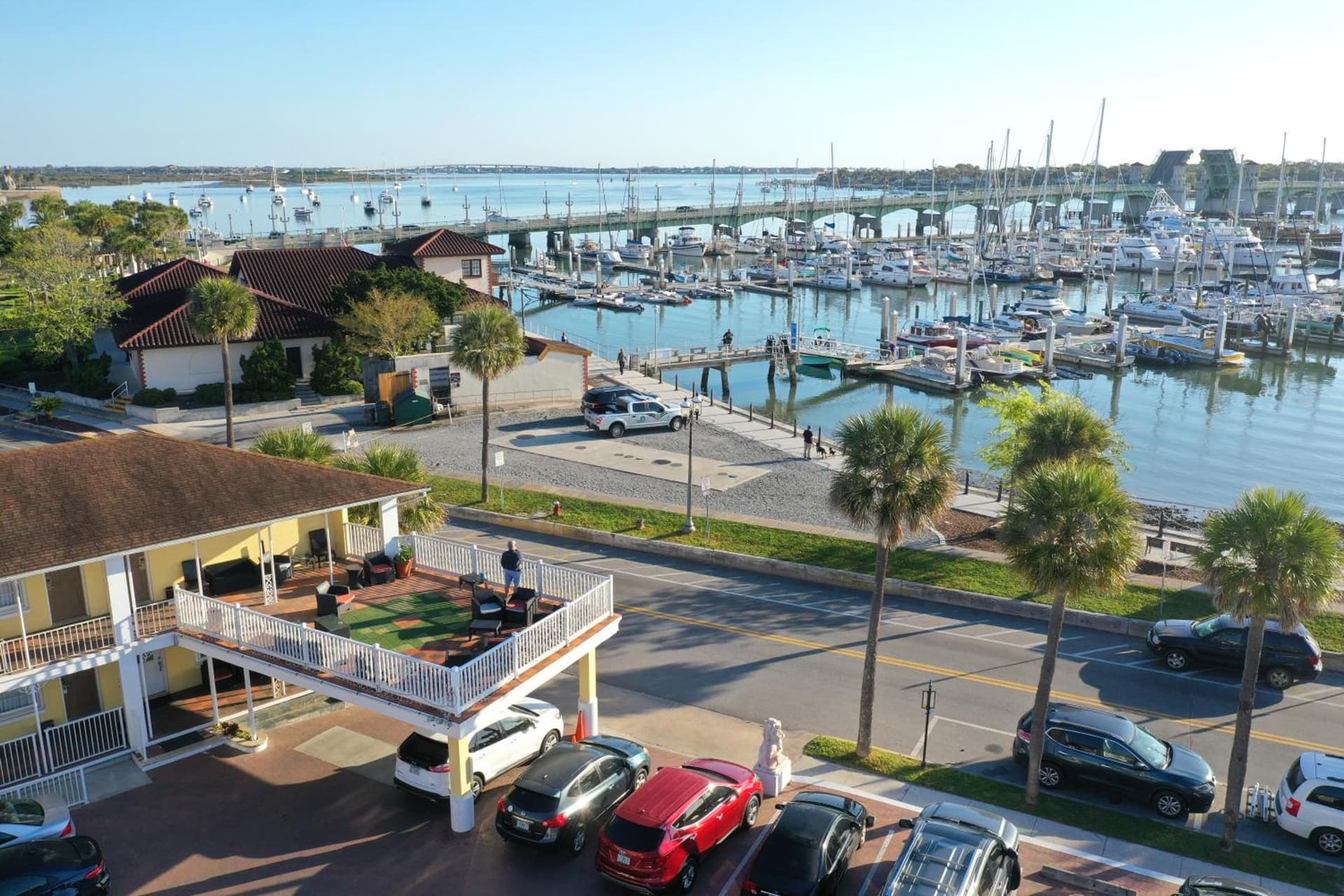 Historic Waterfront Marion Motor Lodge in downtown St Augustine