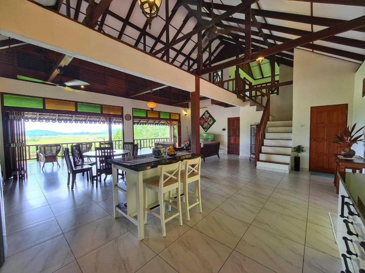 Romantic Tropical Retreat with Sunset & Rice Field Views