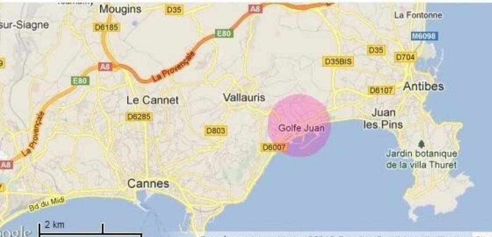 Studios à Golfe juan