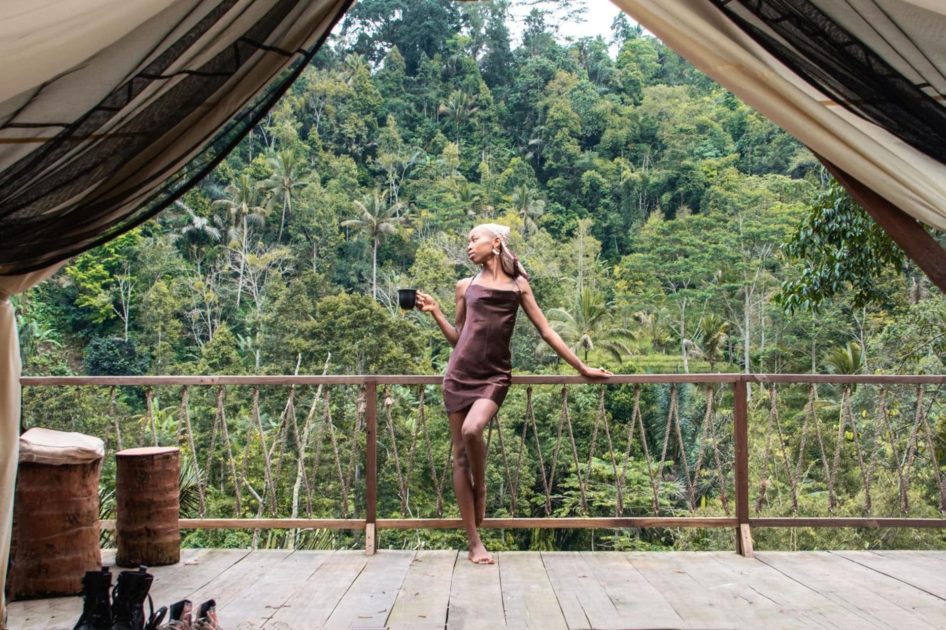 Glamping tent in Pelaga Eco Park