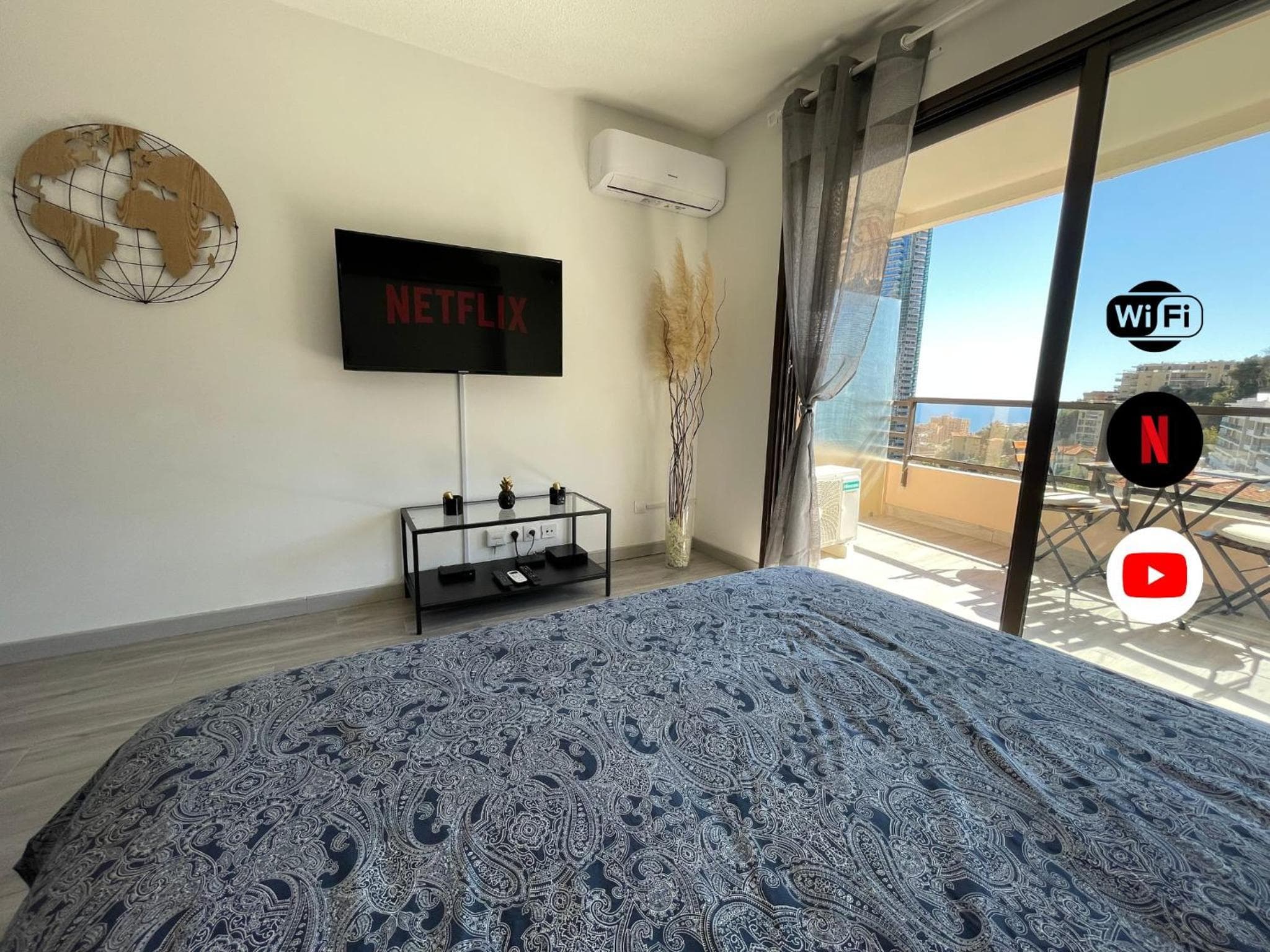 NEW Studio, Pool and Sea View • Close to Monaco
