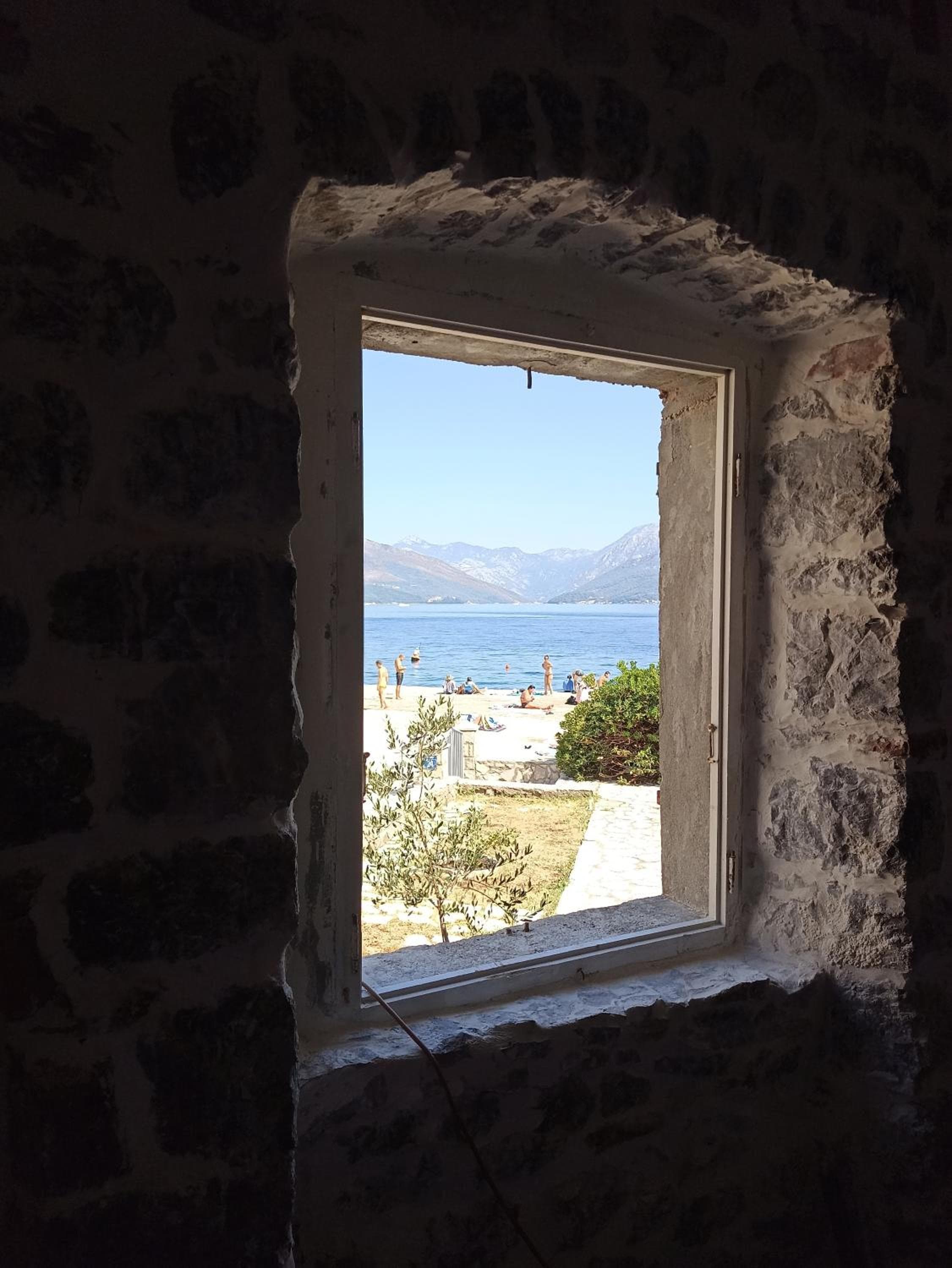 19th century stone house on the seashore