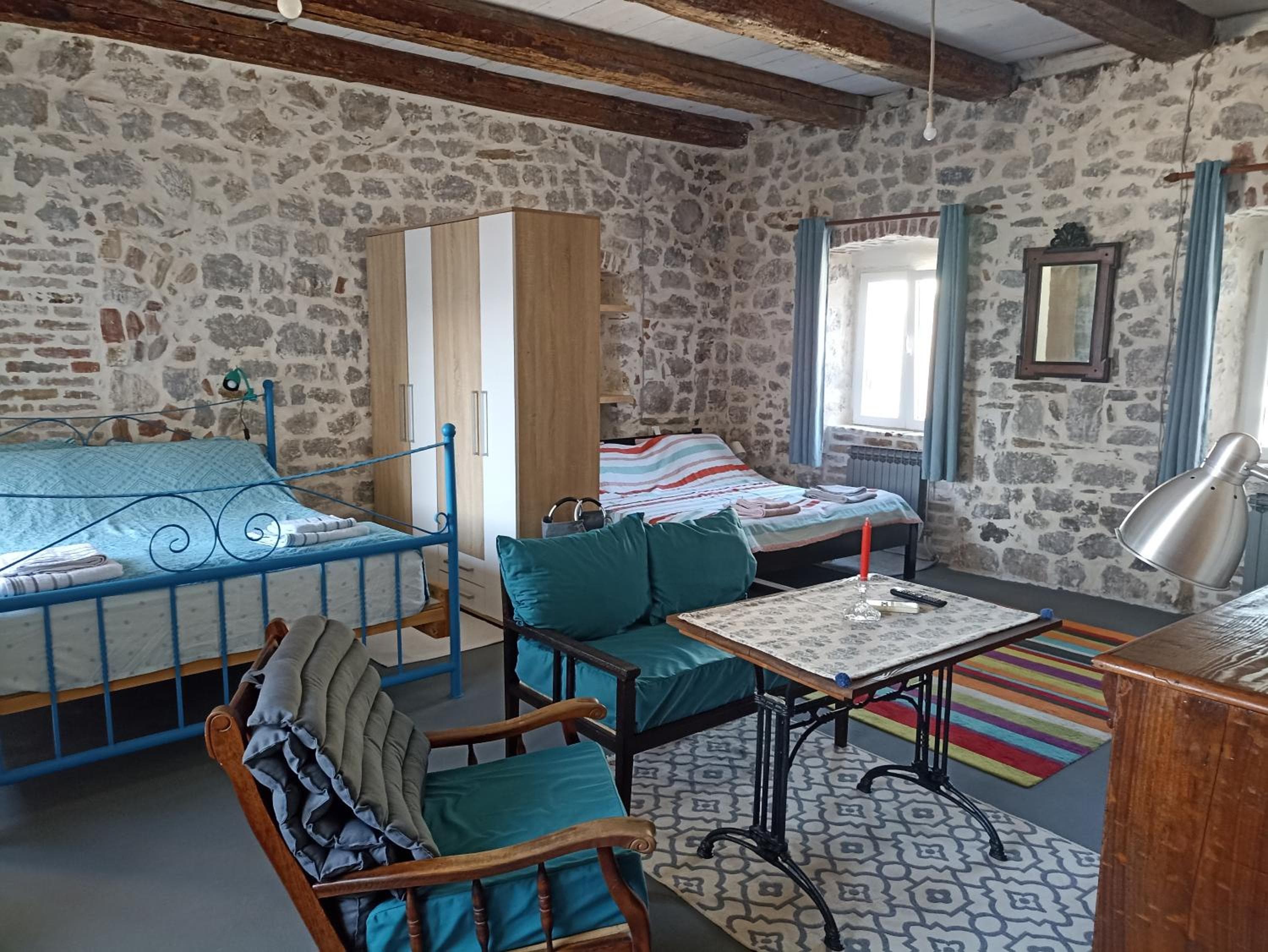 19th century stone house on the seashore