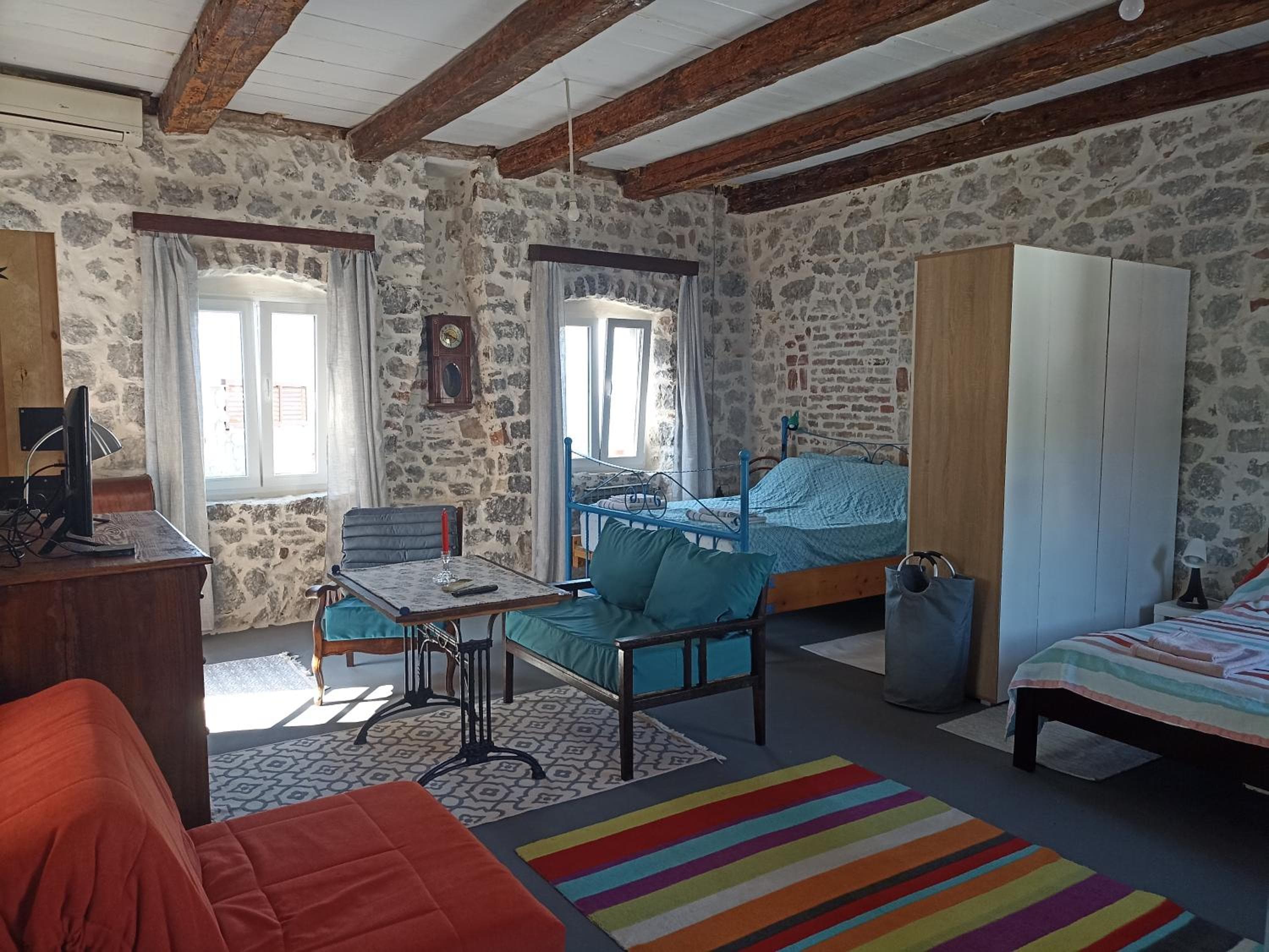 19th century stone house on the seashore