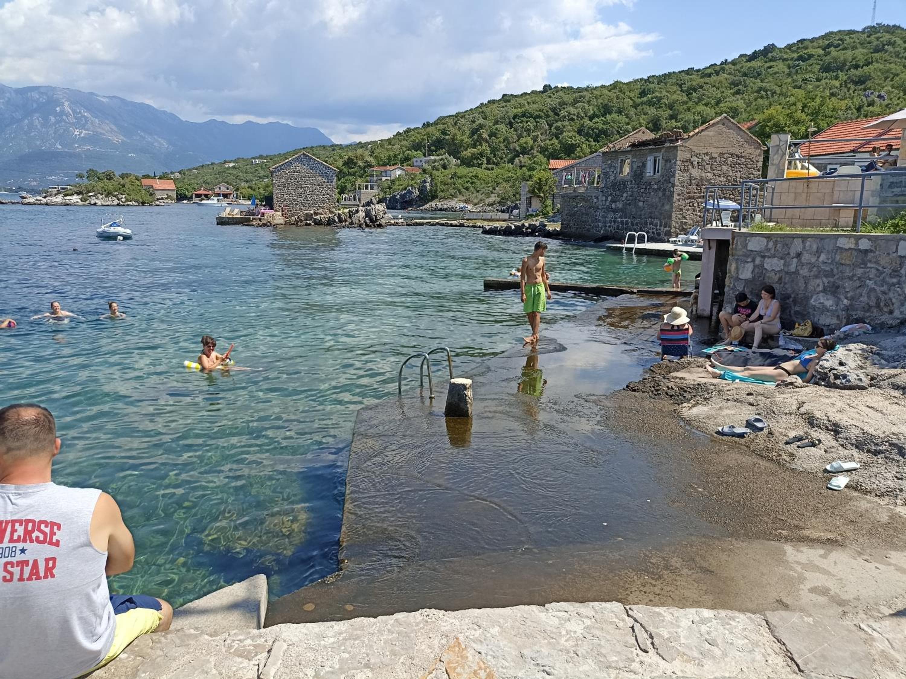19th century stone house on the seashore
