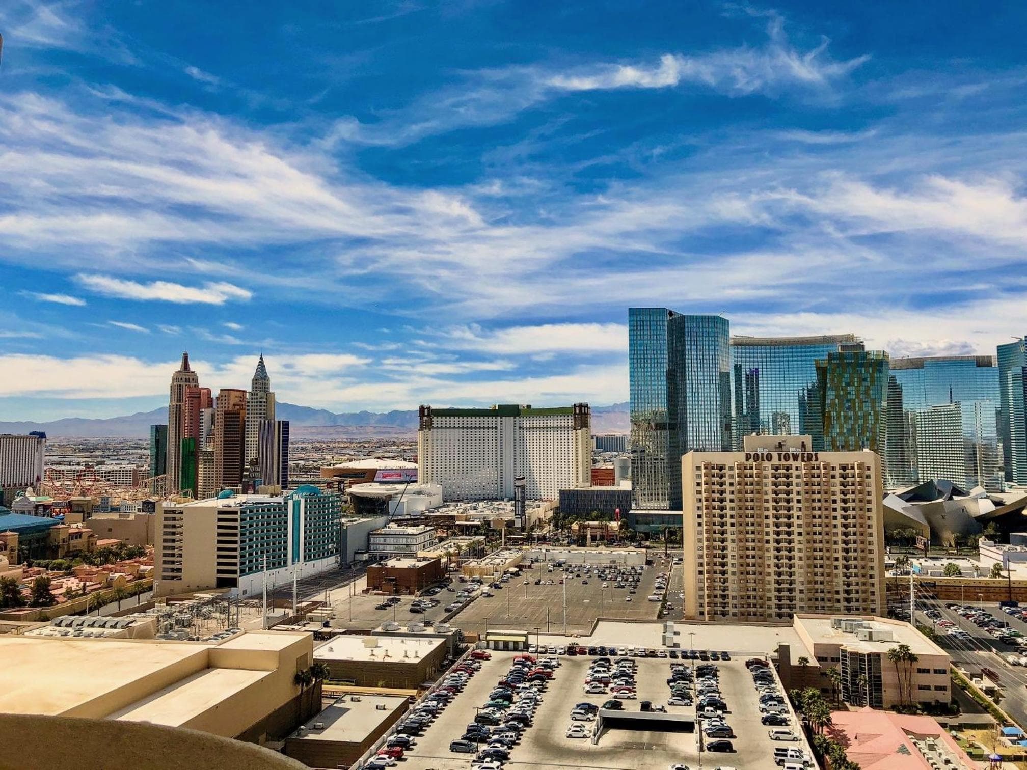 No Resort Fee - Balcony Strip Views, Pools & Parking