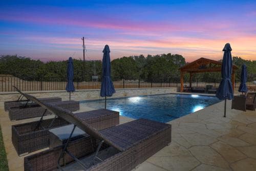 Luxurious Hill Country Retreat with Pool and Firepit!