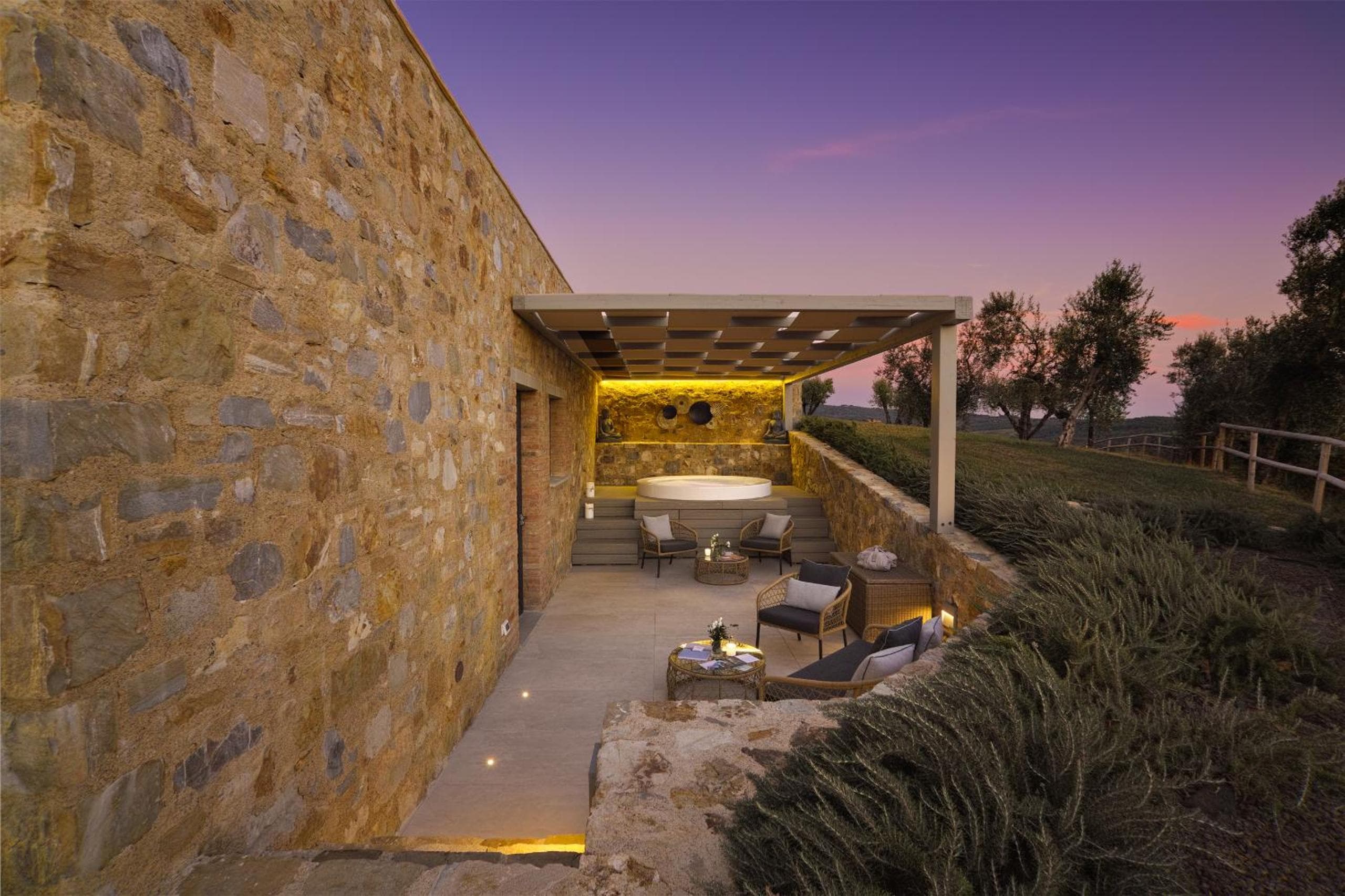 outdoor bbq area