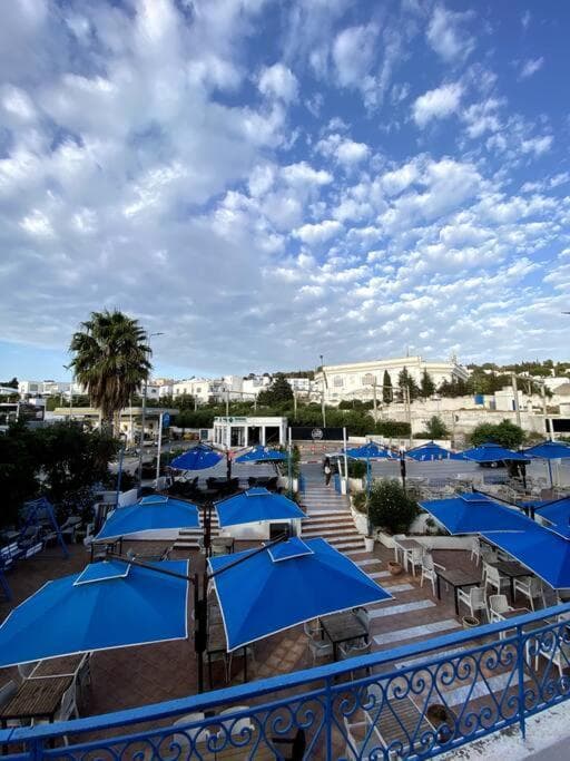 Blue terrace
