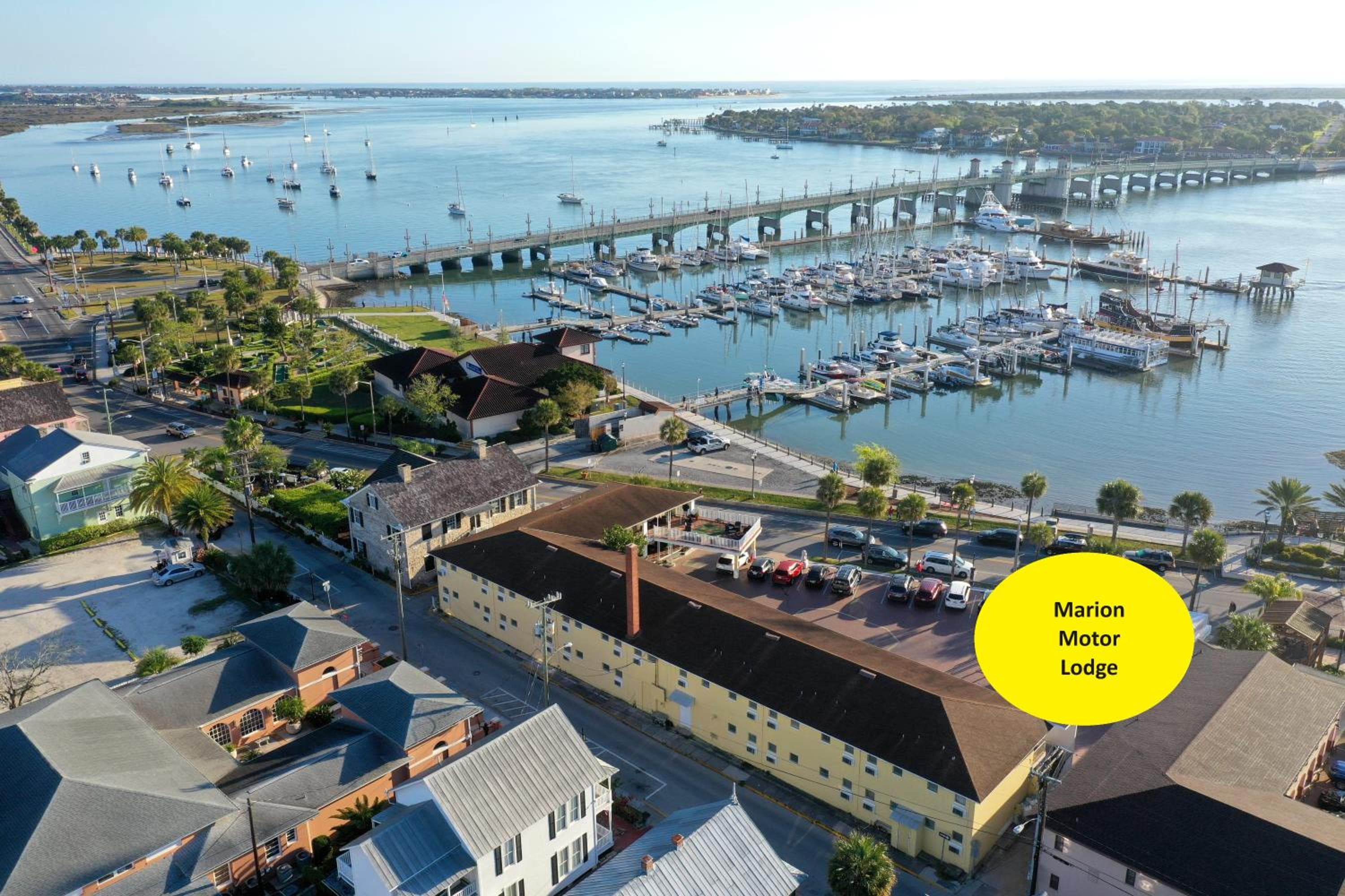 Historic Waterfront Marion Motor Lodge in downtown St Augustine