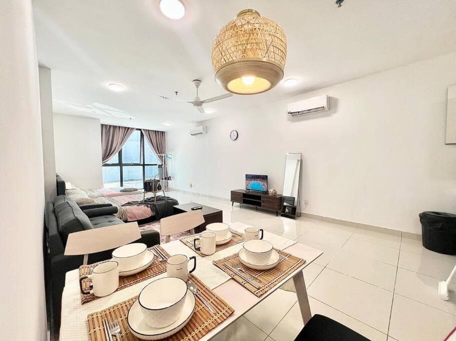AS 1-6pax Atria Mall Cozy Studio 2QBeds Damansara