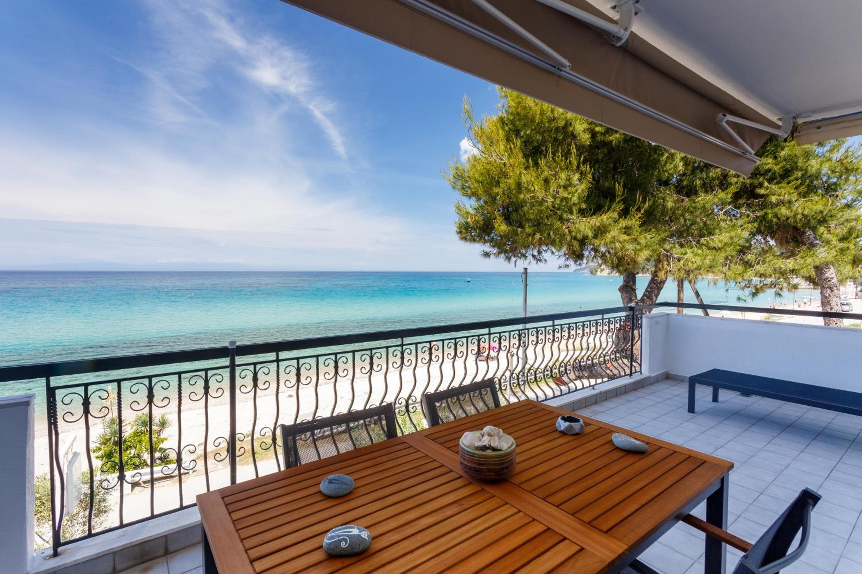 Siviri Sunset Amazing Sea View- With fireplace -Starlink wifi