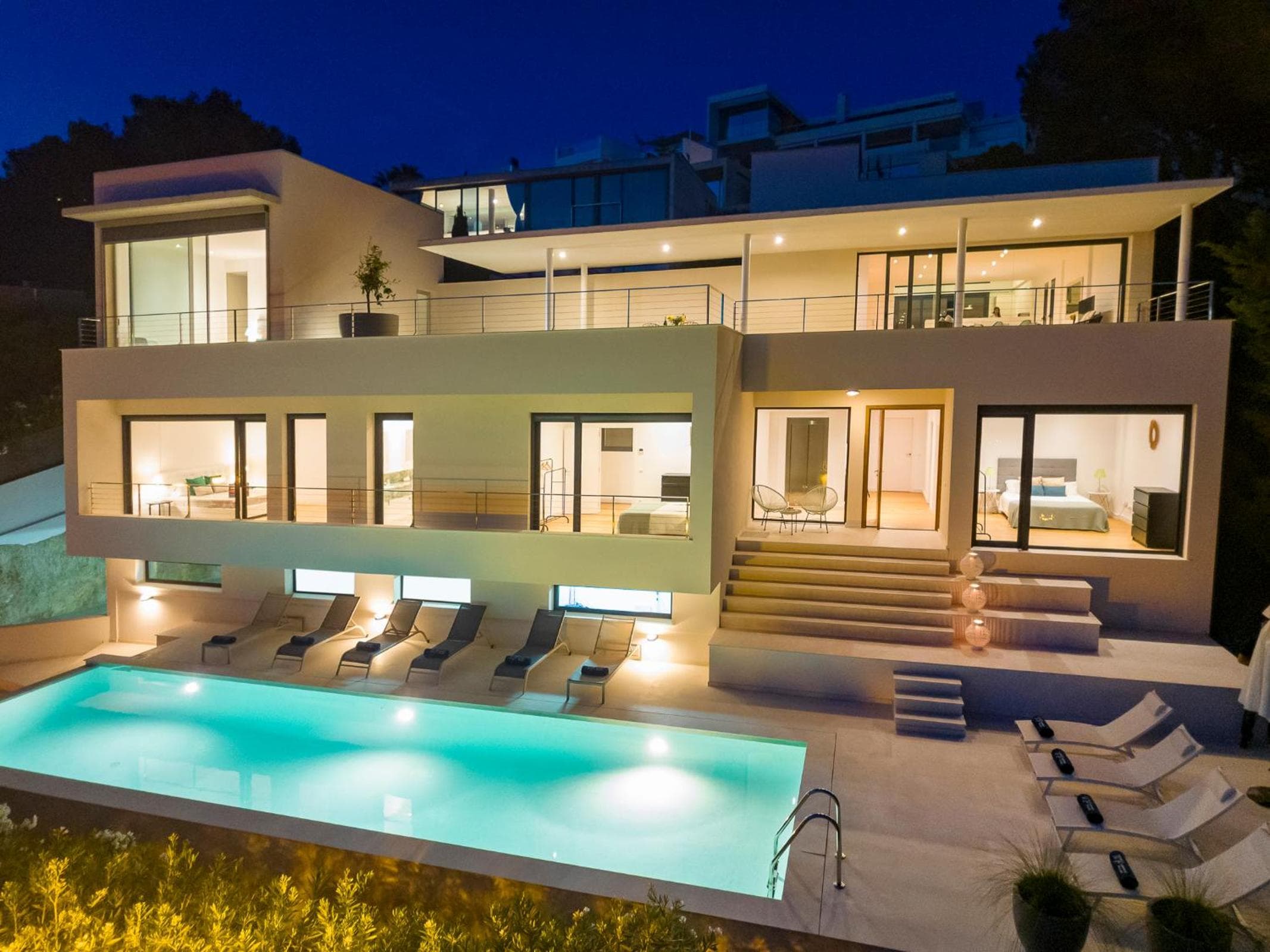 Ibiza Town Modern Villa Sleeps 10