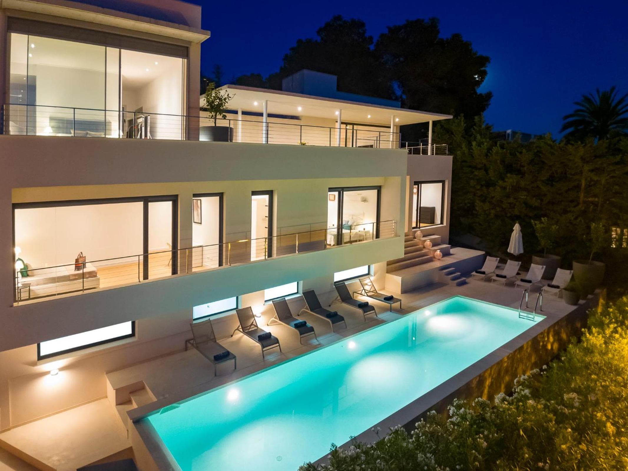 Ibiza Town Modern Villa Sleeps 10
