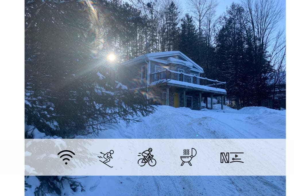 Chalet Émond - Petit Train du Nord, Golf et ski