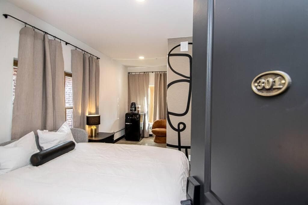 Steps to Bathhouses, Restaurants, Heart of Downtown, Room # 301
