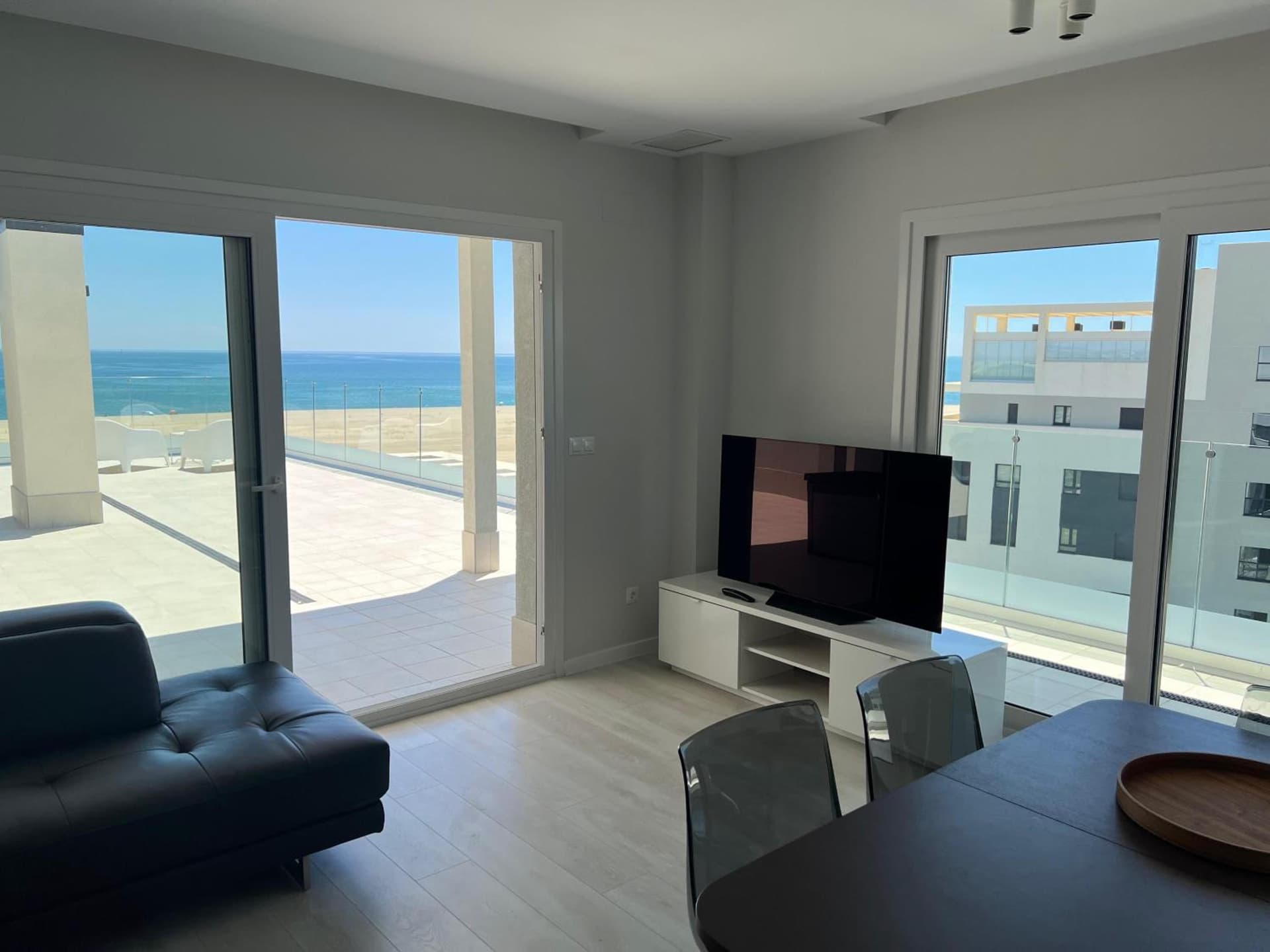 New penthouse with sunny beach view