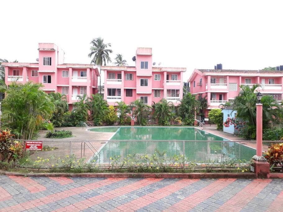 Ground Floor Studio With S Pool 3 Min Ride To Benaulim Beach