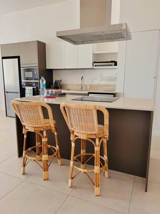 Beachfront Apartment with Garden & Direct Beach Access