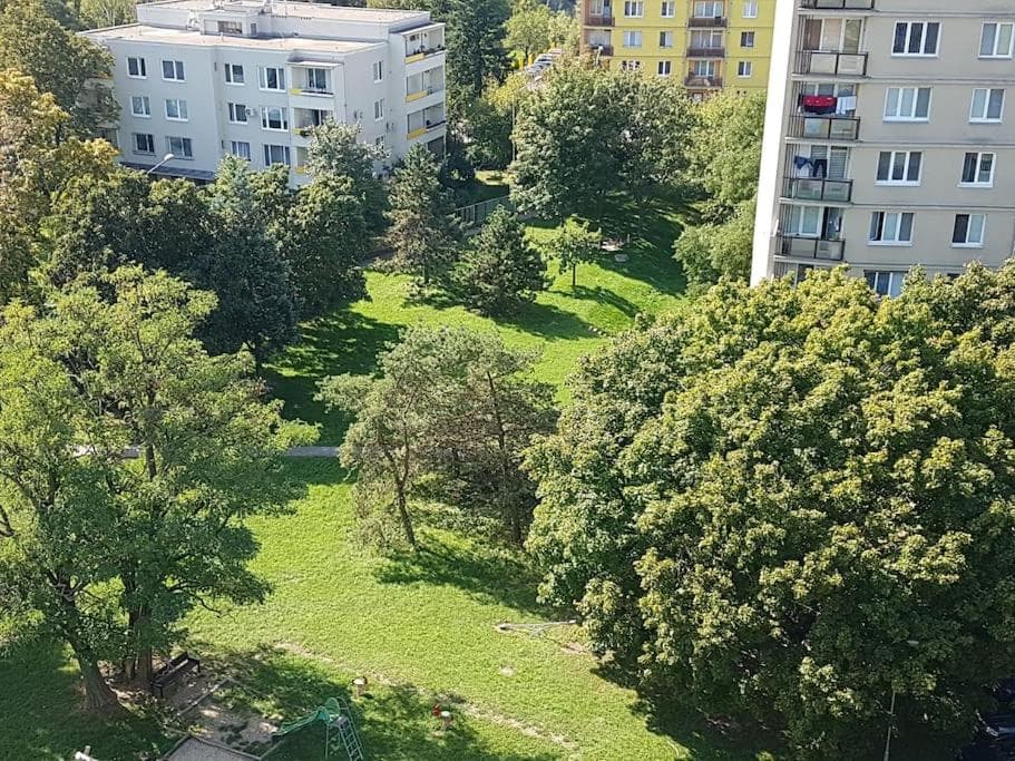 Spacious flat in wider centre of Nitra with balcony and free on-street parking