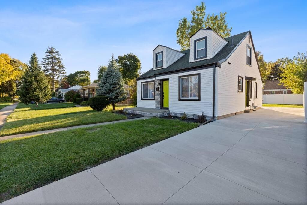 Dark House With HotTub TV in Rooms