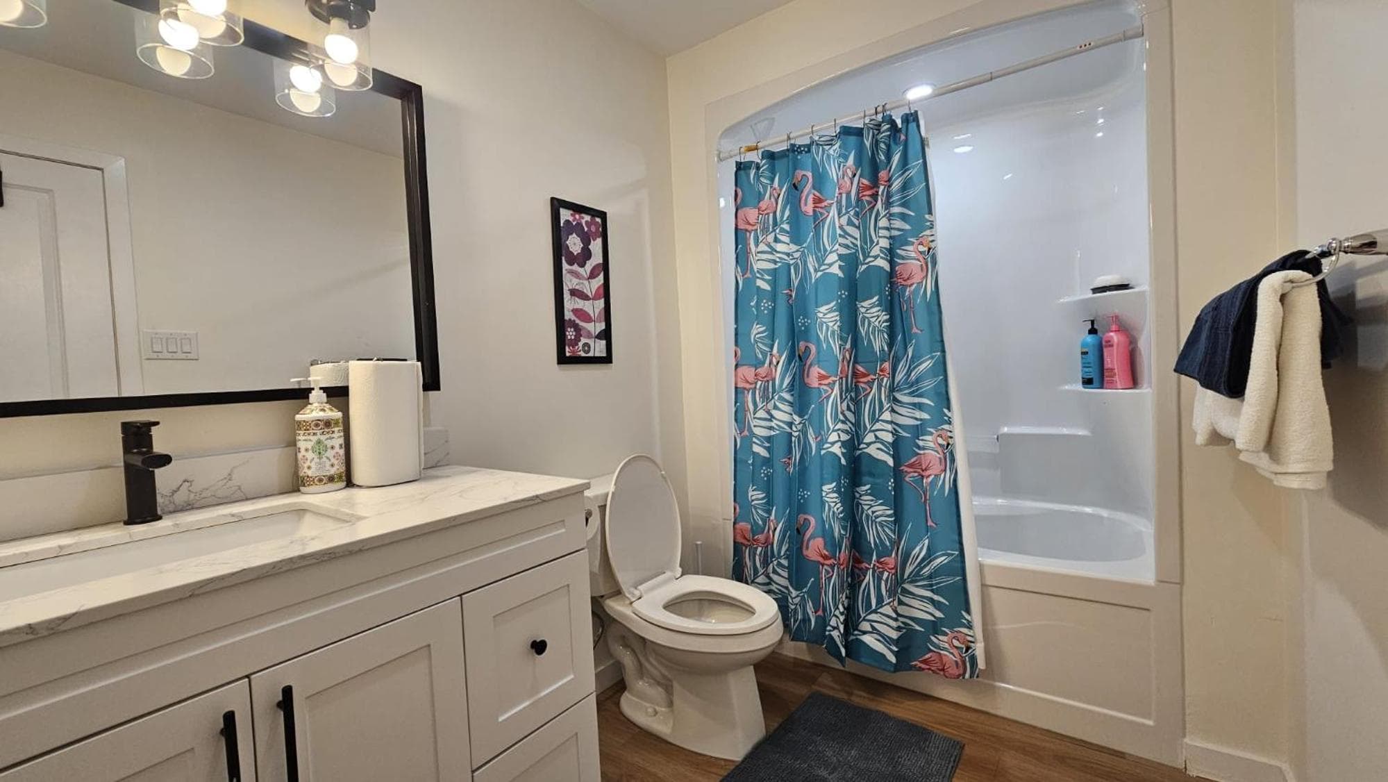 Modern two-bedroom guest suite