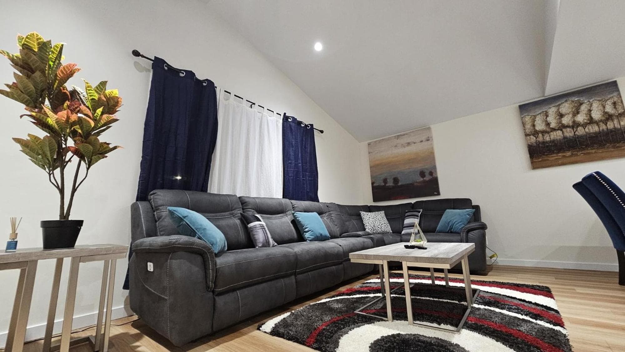 Modern two-bedroom guest suite