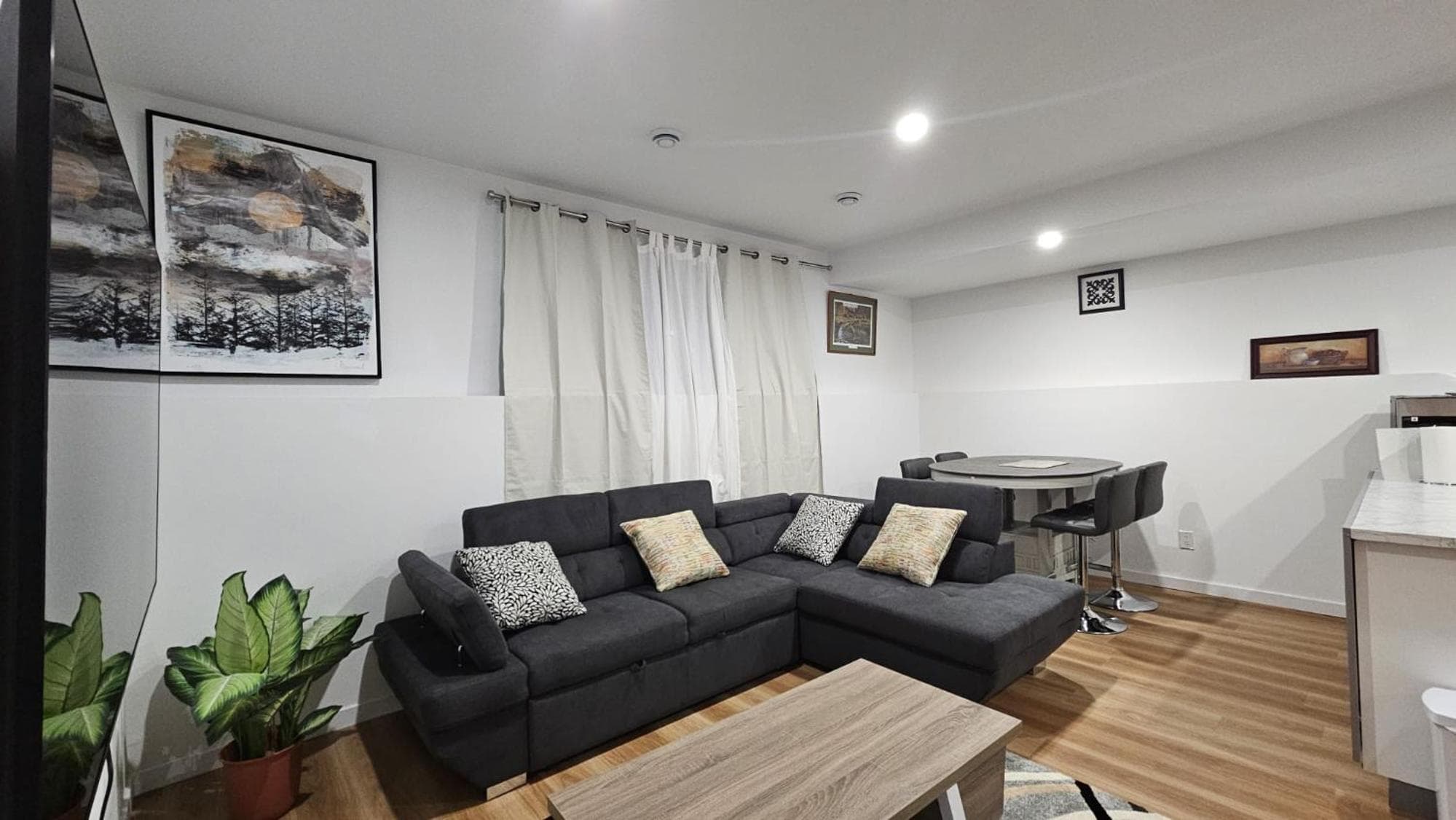 Modern two-bedroom guest suite