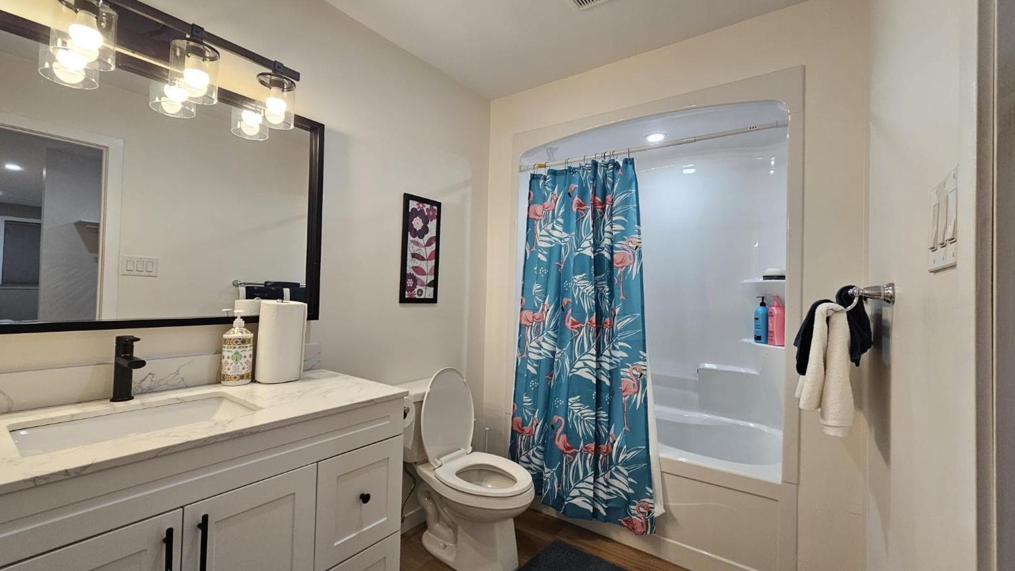 Modern two-bedroom guest suite