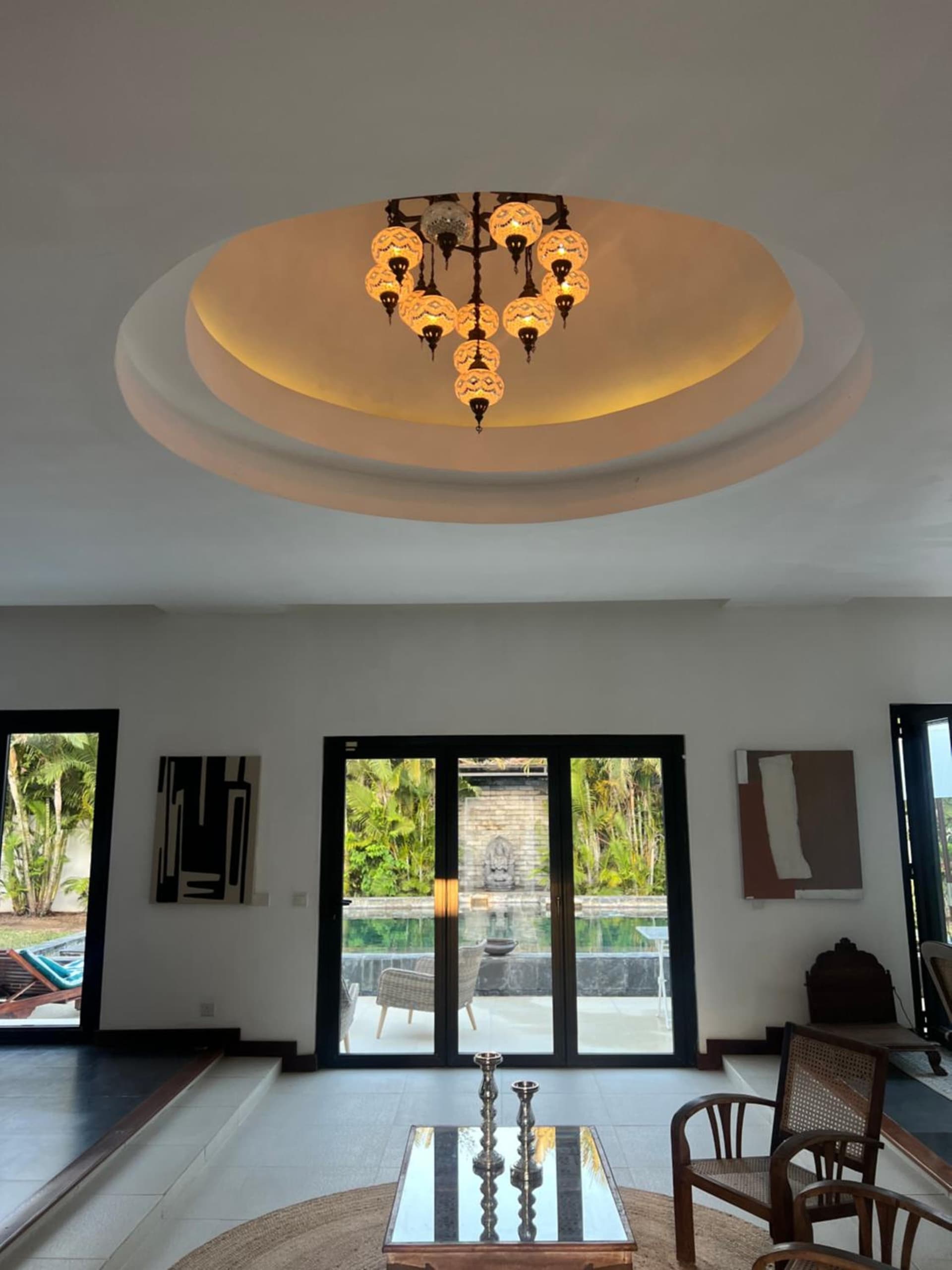Blue Palm Villa with Private Pool & Tropical Garden