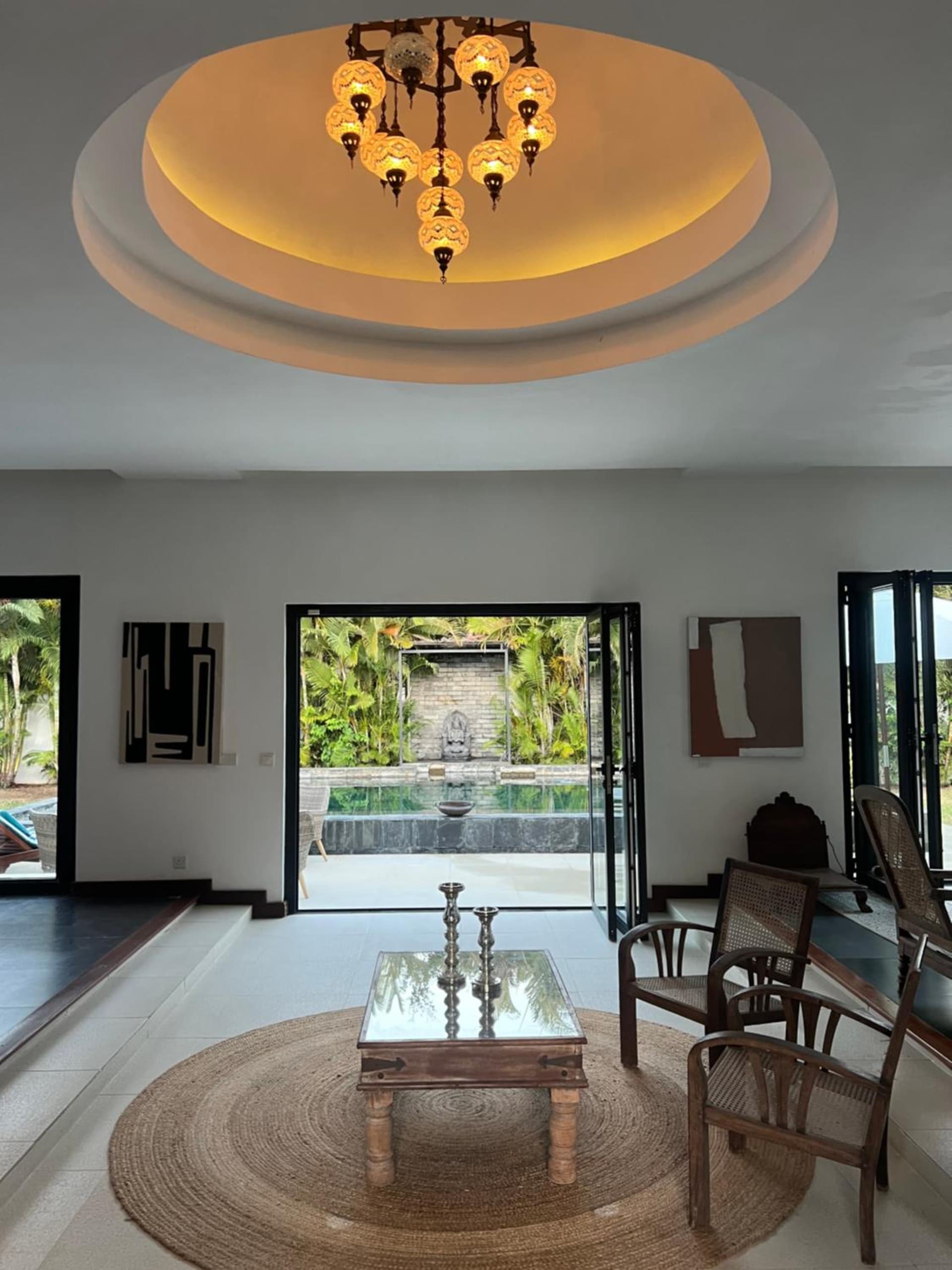 Blue Palm Villa with Private Pool & Tropical Garden