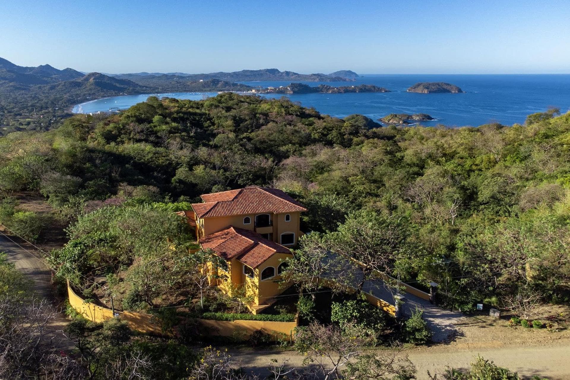 Ocean-View Villa Above Potrero Overlooking Two Bays