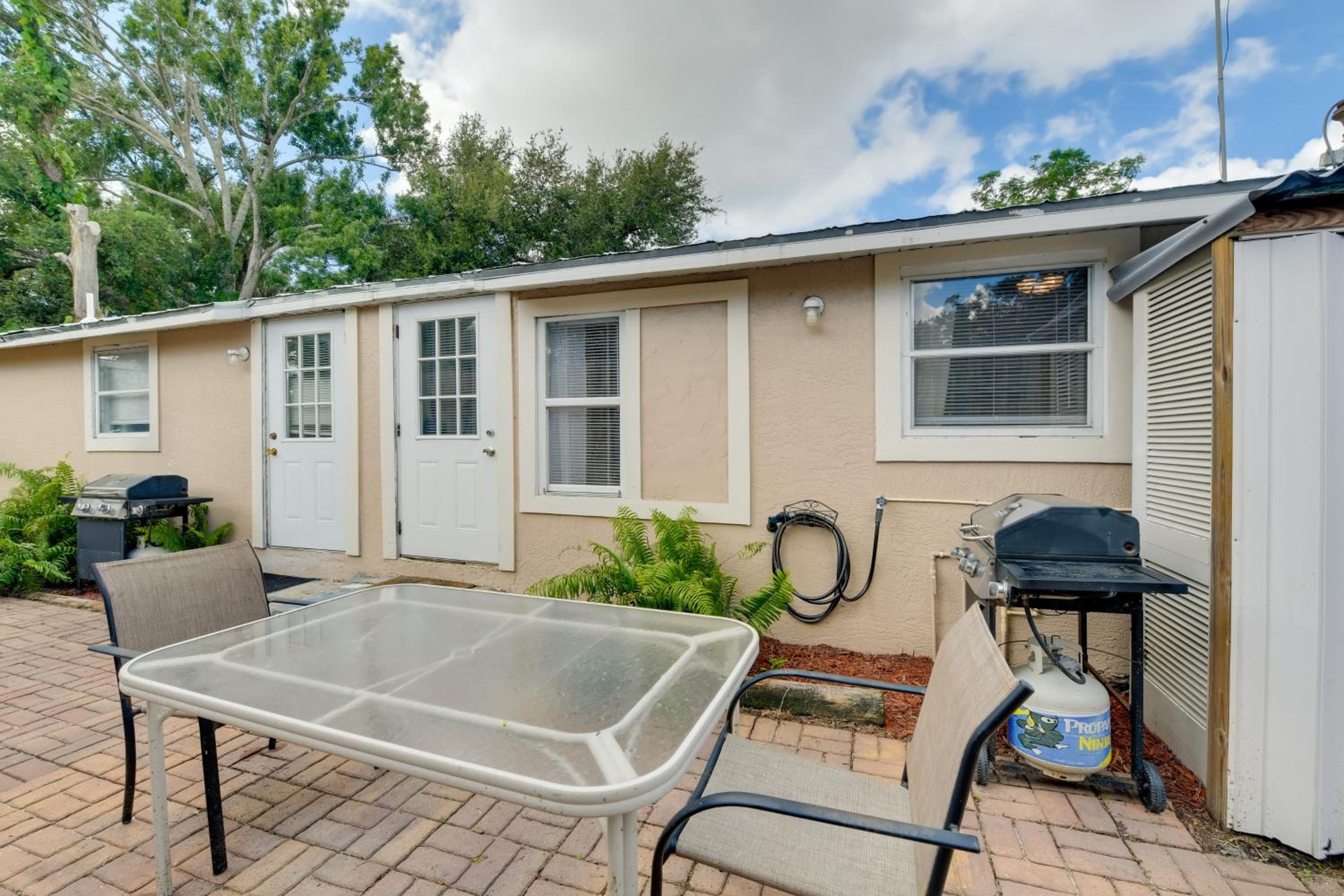 1 Mi to Nokomis Beach: Quiet Getaway w/ Fire Pit