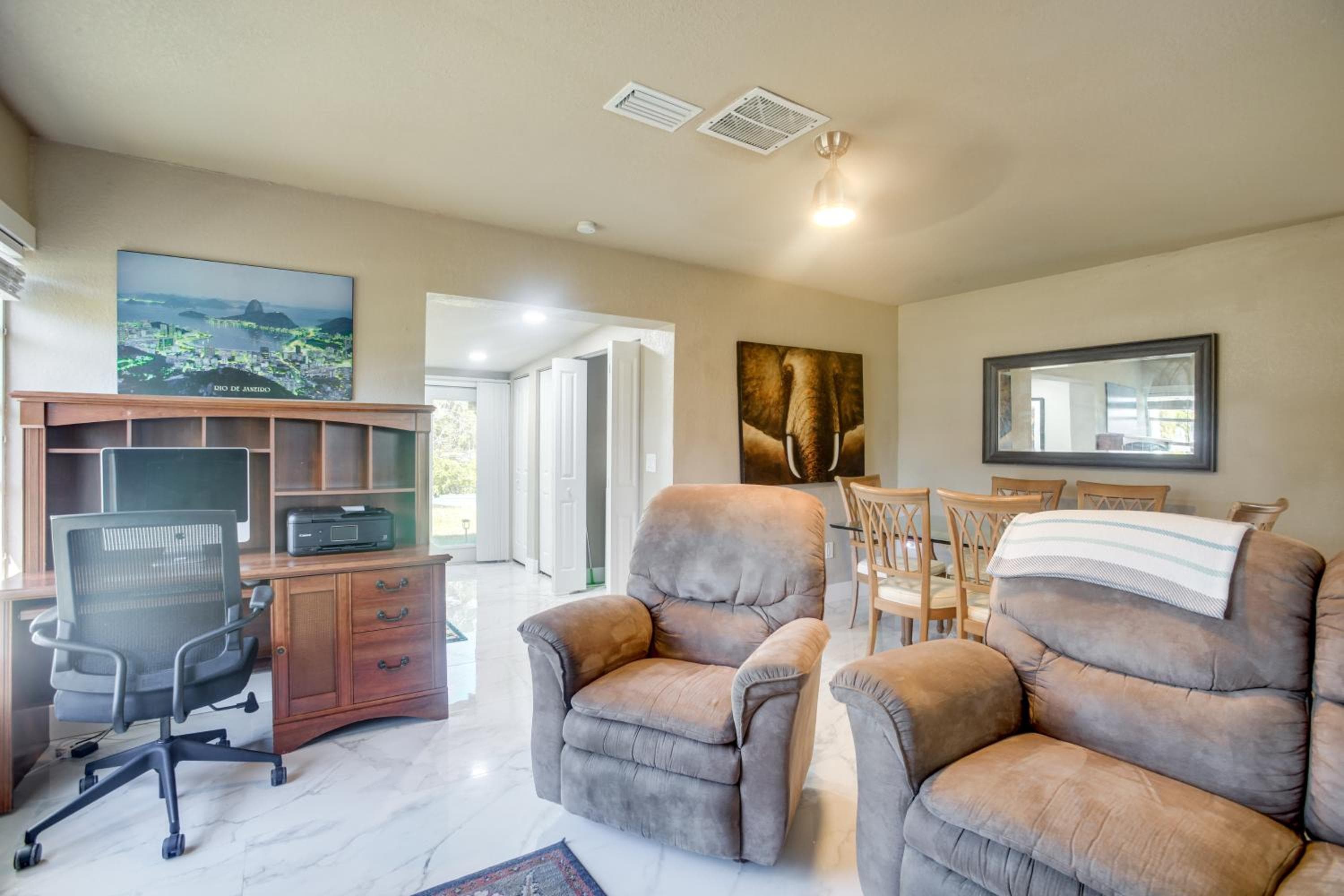 2 Mi to Dtwn Fort Myers! Home w/ Dock on Canal