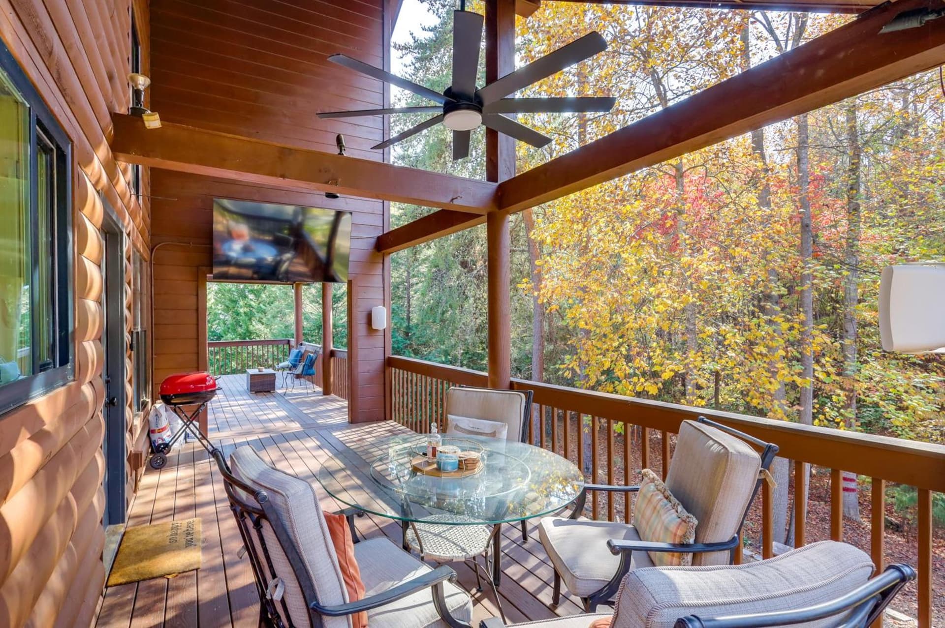 Steps to Lake Lanier: Wooded Escape w/ Boat Dock