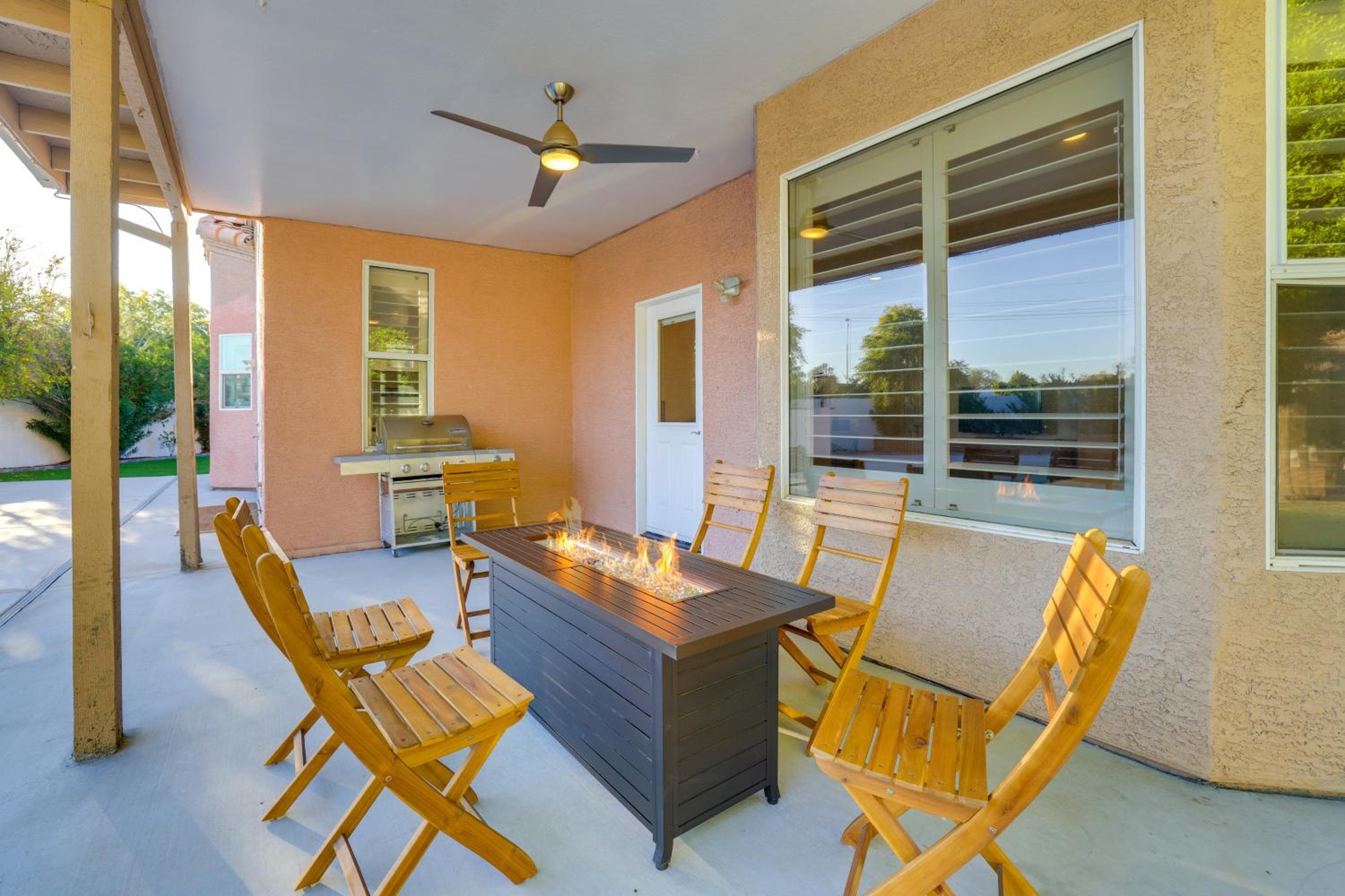 Pool + Patio: West Chandler Villa Retreat