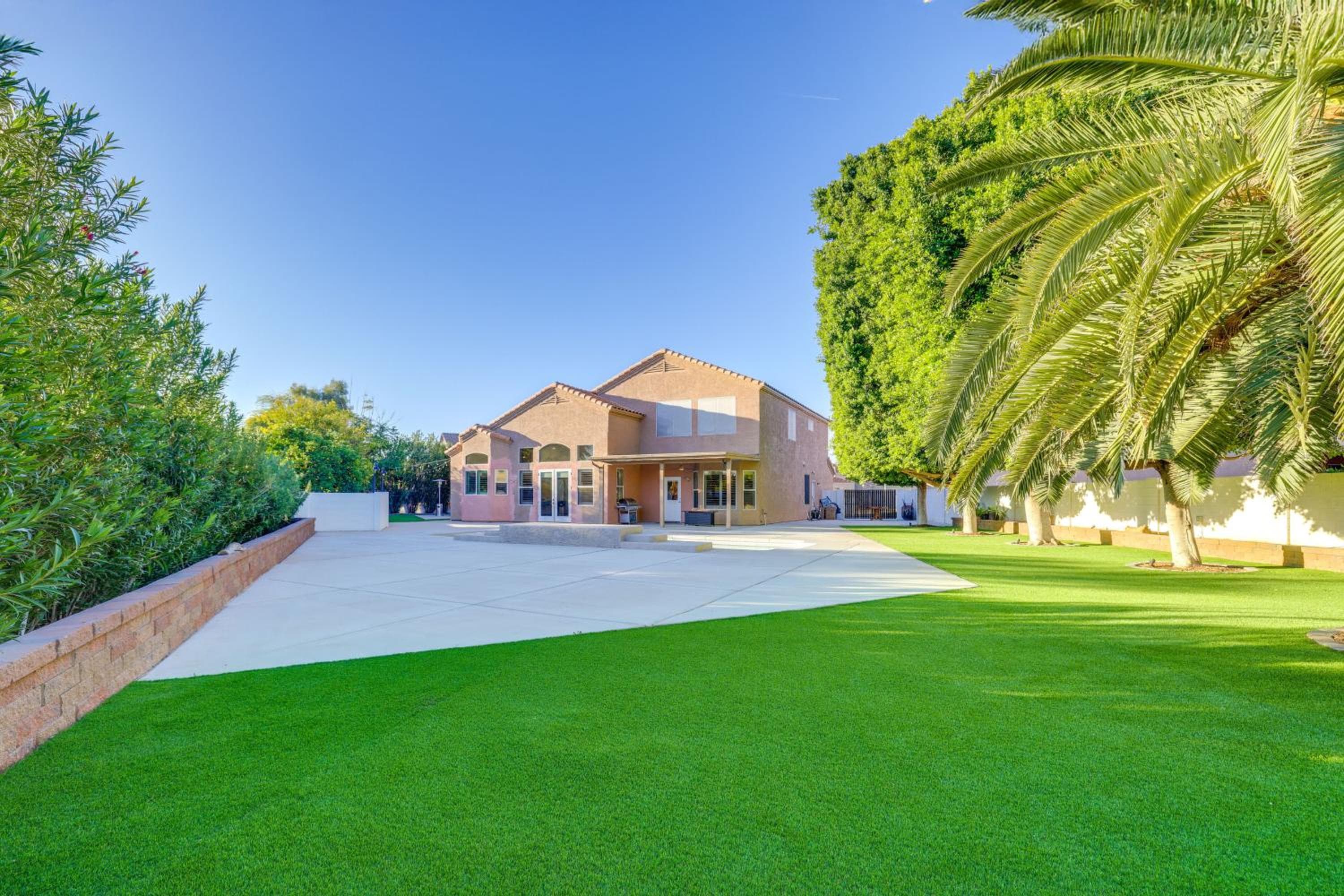 Pool + Patio: West Chandler Villa Retreat