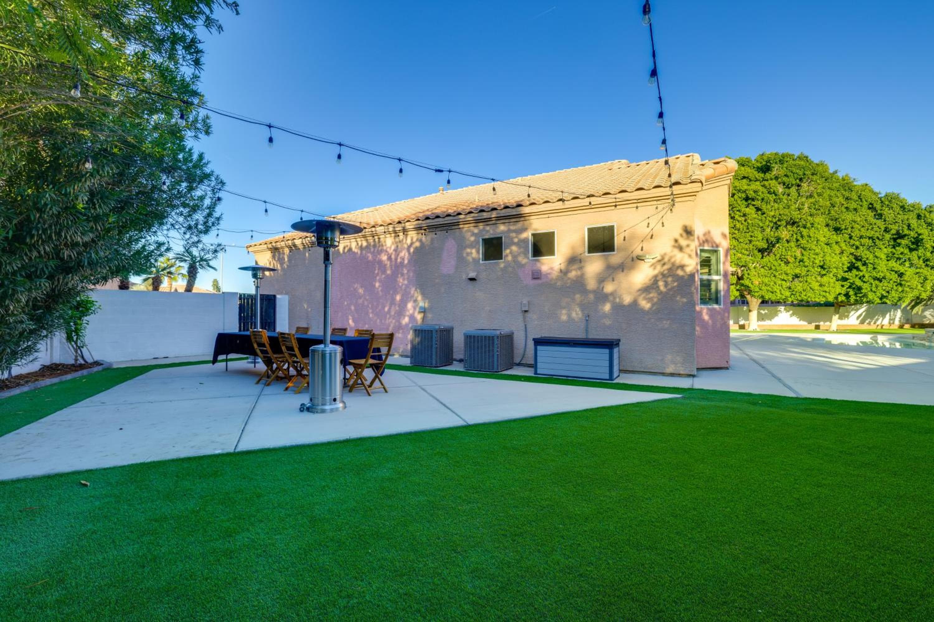 Pool + Patio: West Chandler Villa Retreat
