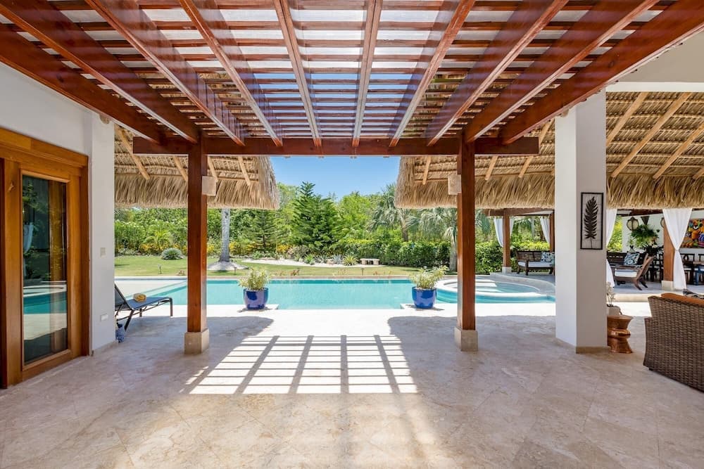 One of the Best Cap Cana Villas for Rent Large Pool Jacuzzi Chef Maid