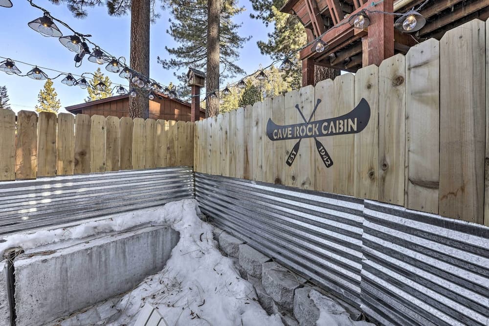 Walk to Lake Tahoe: Cozy Zephyr Cove Cabin!