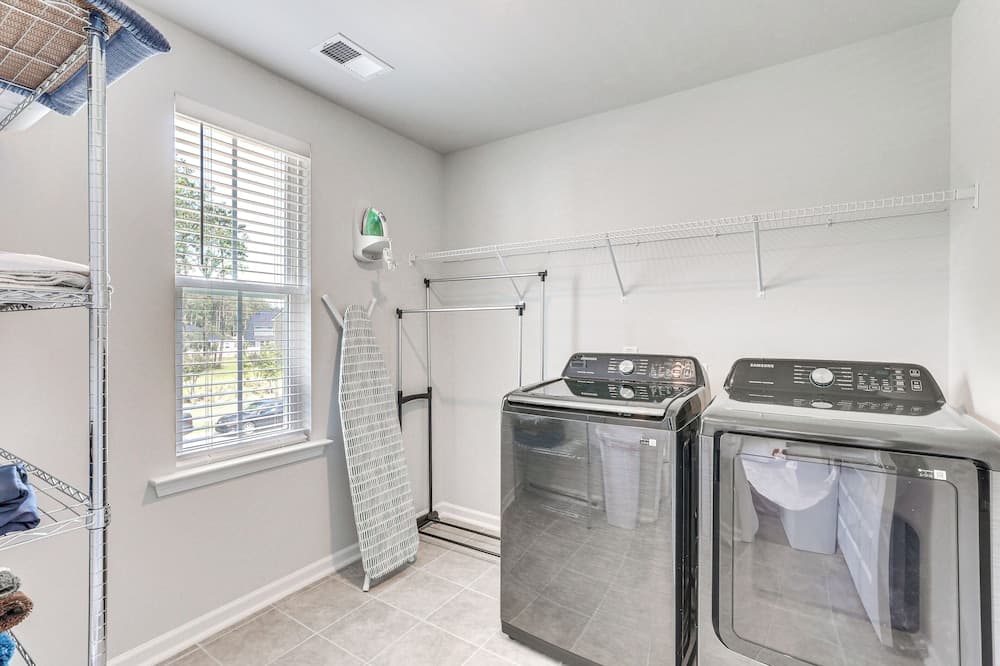 Patio & Backyard: Spacious Home in Moncks Corner