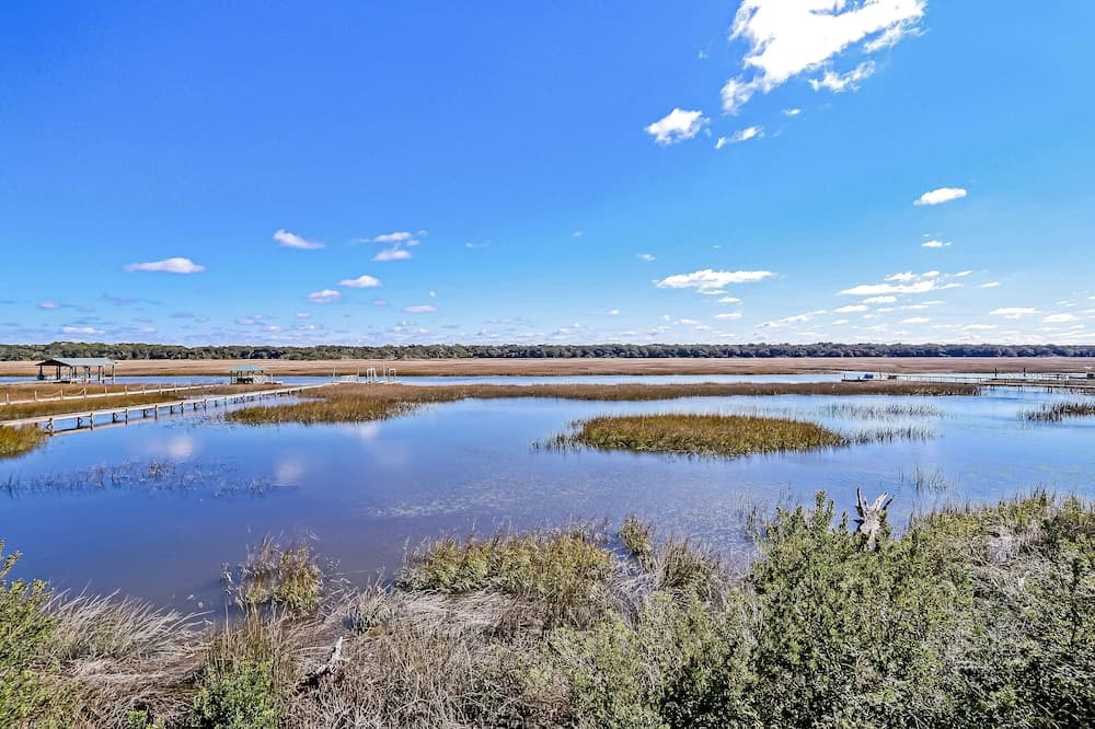 Open Floor Home with Marsh Front Deck and Breathtaking View by RedAwning
