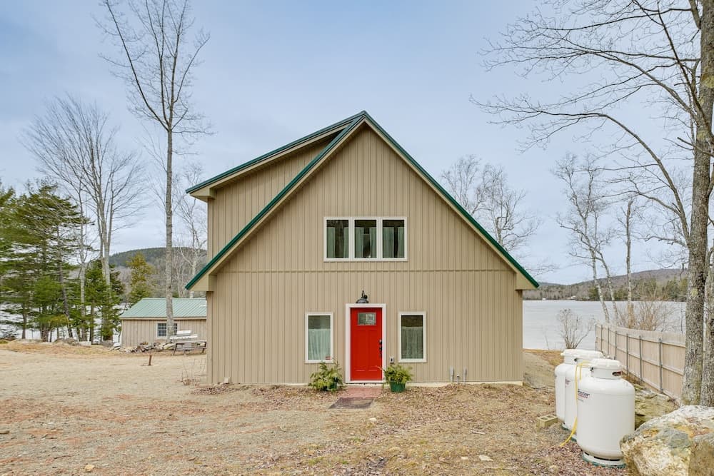 Lakefront Bucksport Home w/ Fire Pit + Gas Grill!
