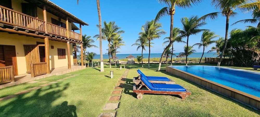 Pousada Praia das Ondas - Pe  na areia