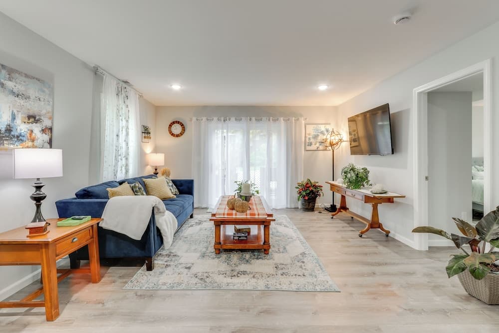 2 Mi to Beach, Shared Yard Space: West Haven Apt!