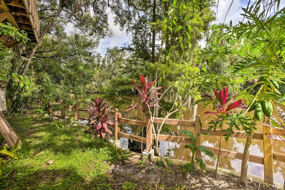 Lush Riverfront Escape w/ Private Boat Dock!