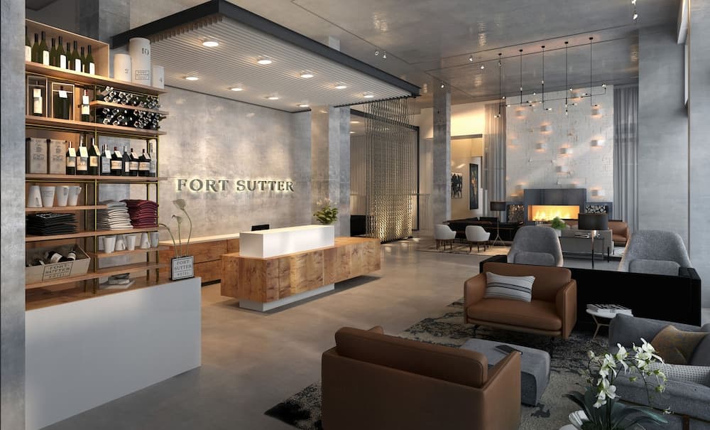 The Fort Sutter Sacramento, Tapestry Collection by Hilton
