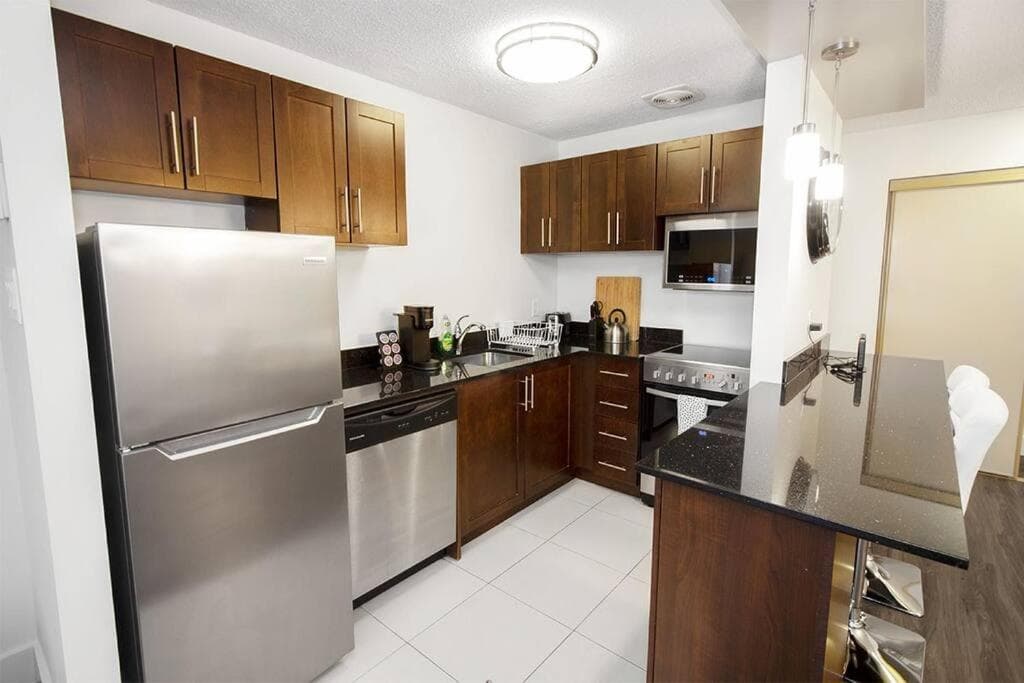 Luxurious one-bedroom with in suite laundry and parking!